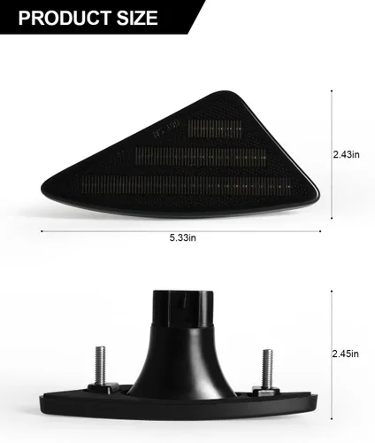 Vista 7 de Luces LED de posición laterales compatibles con Kenworth T660 T170 T270 T370 semirremolques 2008-2021, luces direccionales ahumadas, Plug & Play