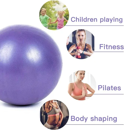 Vista 6 de Mini Yoga Balls 6 Inch Exercise Pilates Therapy Balance Micropore Ball Barre Equipment for Home Stability Training Physical Core Training