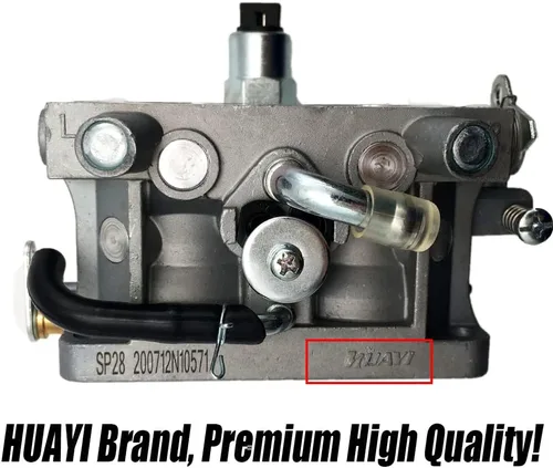 Vista 2 de HUAYI Carburador compatible con 670cc HF Predator 22HP V Twin Engine 61614 OEM Carb