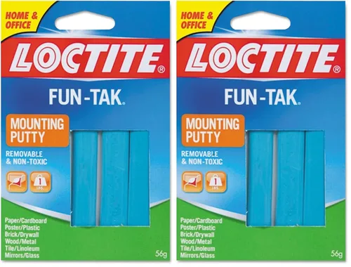 Vista 15 de Loctite 1865809 Fun-Tak Pestañas de montaje, 2 onzas, azul (paquete de 12)