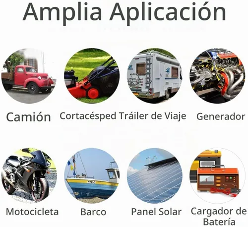 Vista 7 de ELFCULB Clips de Cocodrilo de Batería 10AWG 2FT a Terminal de O Ring Arnés, Cable de Desconexión Rápida con 5 Fusibles para Inversor de Carga