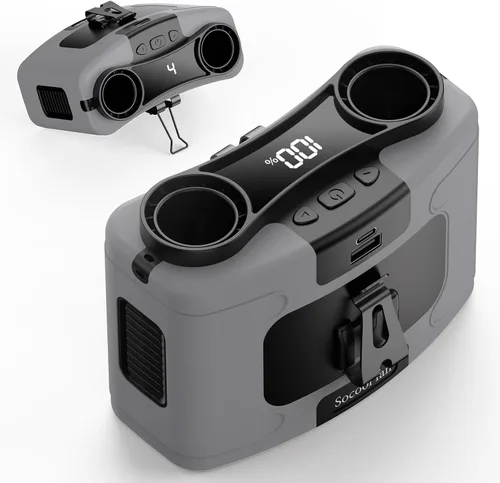 Vista 8 de Socool - Ventilador de cintura portátil de 20000 mAh con clip en el cinturón portátil, ventilador personal recargable, 40 horas de refrigeración