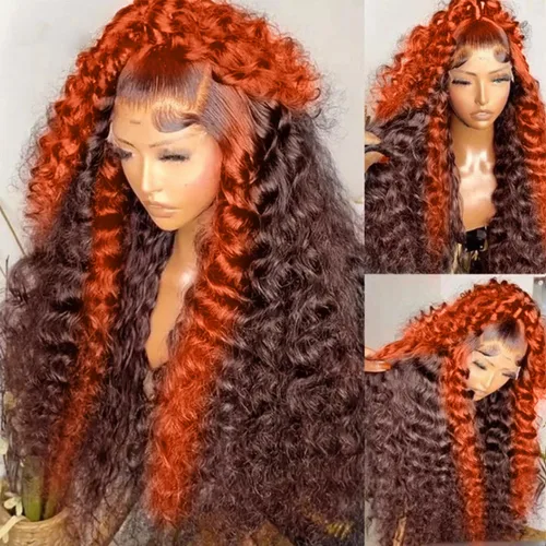 Vista 15 de BAIICS Pelucas de cabello humano rubio miel con encaje frontal transparente HD de 13 x 6 pulgadas, peluca frontal de encaje transparente HD 12A