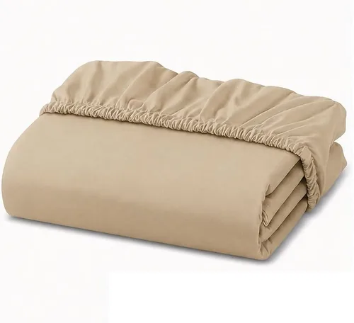 Vista 15 de Sábana bajera ajustable de lujo suave de 600 hilos, 100% algodón egipcio, sábana bajera ajustable individual con elástico alrededor, se adapta a