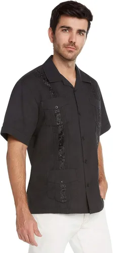Vista 2 de 9 Crowns Essentials Guayabera - Camisa con botones para hombre