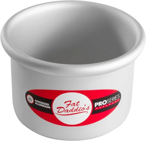 Vista 15 de Fat Daddio's Juego de moldes para pasteles redondos uniformes de aluminio anodizado de 4 niveles, profundidad de 2 pulgadas
