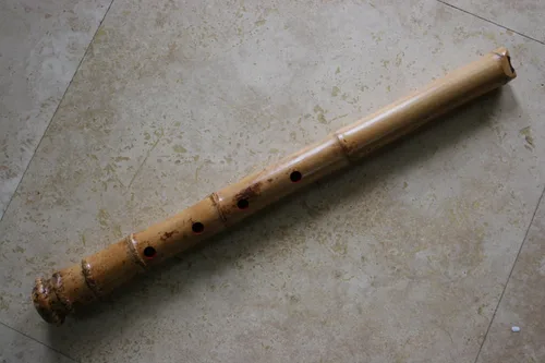 Vista 3 de 1.6 Shakuhachi Pentatonic con extremo de raíz y KINKO MP- Instrumento Zen (Notas: E/G/A/B/D)