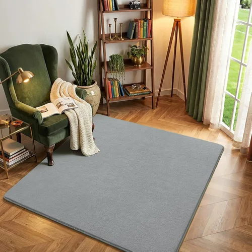 Vista 42 de Amearea Alfombra moderna lavable de 2 x 4 pies, color negro, alfombra de área pequeña para dormitorio, sala de estar, alfombra de espuma
