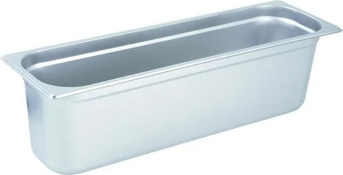 Vista 6 de Winco Bandeja de Tamaño 1/2 de 1 1/4" (NSF), Acero Inoxidable Dishwasher safe, Heavy-duty, Reinforced corners, Great for Steam Tables, Buffets