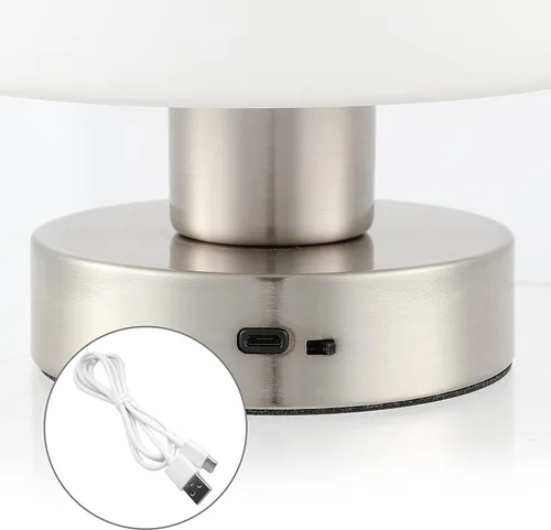 Vista 4 de JONATHAN Y JYL7113B Zoe - Lámpara de mesa LED integrada recargable de hierro moderna minimalista de 5.75 pulgadas, lámpara de mesa de noche