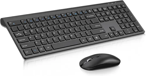 Vista 11 de cimetech EasyTyping KF10 - Combo de teclado y mouse inalámbricos, teclas de interruptor de tijera silenciosas, teclas que ahorran mano de obra