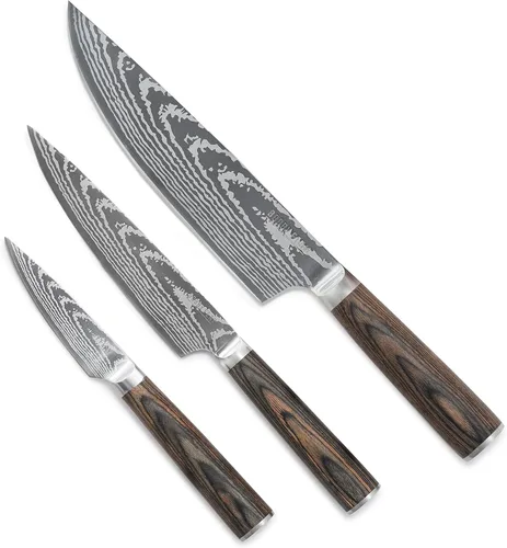Vista 13 de GreenPan x Bobby Flay - Cuchillo de chef de 8 pulgadas con funda, hoja de acero inoxidable de alta calidad, herramienta de cocina de corte