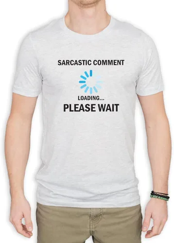 Vista 2 de InkPressions Camiseta divertida de Sarcastic Comment Loading Please Wait para hombre y mujer