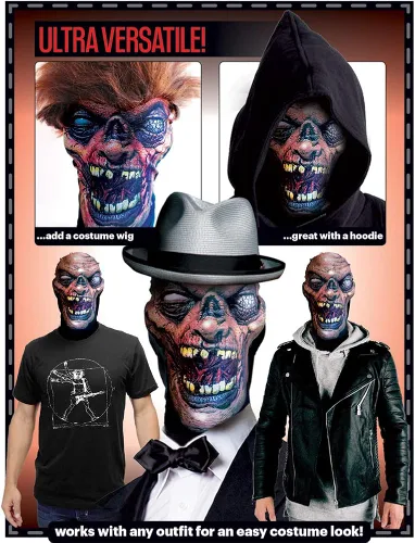 Vista 4 de Máscaras de Halloween para hombres Máscaras de cara completa para hombre, disfraz barato para adultos, disfraces de vampiro para adultos