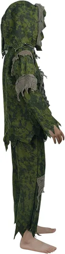Vista 4 de Young Antelope Disfraz de zombi monstruo cosplay Halloween juegos de rol fiesta de disfraces forro polar verde con licencia oficial de star wars