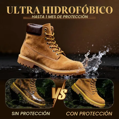 Vista 6 de Spray protector de ante y nobuk (5.07 onzas), protector de zapatos en aerosol, protección impermeable contra la lluvia y las manchas, spray