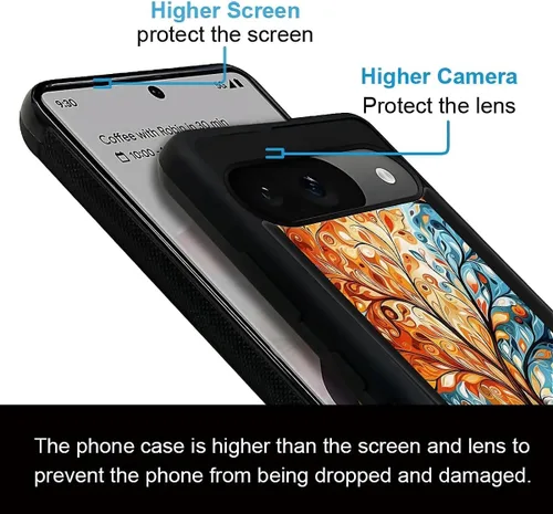 Vista 20 de Compatible con Google Pixel 4A 5G Mobile Case Creative Acrylic Panel trasero Silicona Protección Grip especialmente diseñado para Google Pixel 4A 5G