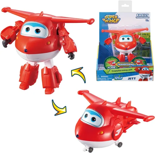 Vista 14 de Super Wings Toys Tino - Dinosaurio de 15 pulgadas, temporada 6, nuevo personaje, figuras de acción de Dinasour con niebla de agua, luz intermitente
