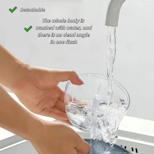 Vista 8 de Procesador manual de alimentos, picador de verduras, mini cortador de ajo con cuerda de mano, cortador de cebolla para verduras, jengibre, frutas