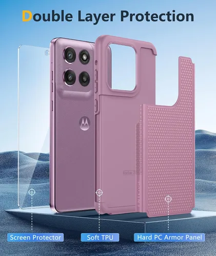 Vista 772 de FNTCASE Funda para iPhone 17 Pro: Fundas delgadas translúcidas de color azul claro compatibles con MagSafe, protección completa de la cámara
