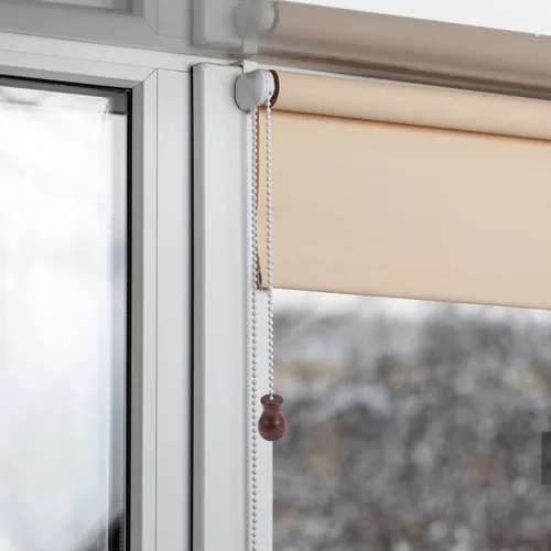 Vista 4 de 12 borlas de cordón de madera para persianas de ventana, pomos elegantes, fáciles de instalar, gotas de cordón de madera marrón para cortinas