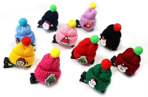 Vista 4 de 10 pinzas para el pelo para perros, accesorios de Navidad para mascotas, horquilla para el pelo de Navidad para mascotas, accesorios para el cabello