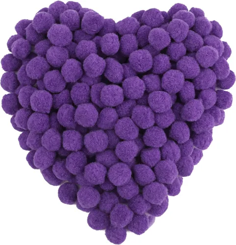 Vista 26 de MORFEN 150 pompones, pompones negros de 1 pulgada, bolas de pompón mullido, pequeños pompones para manualidades, proyectos de manualidades