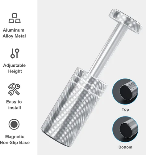 Vista 4 de Soporte de GPU, 1.26-2.75 pulgadas GPU Sag soporte con hoja antideslizante, soporte de GPU para evitar el hundimiento de la tarjeta gráfica (plata)