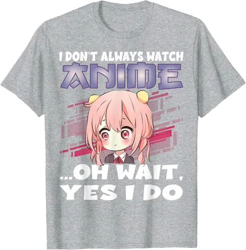 Vista 45 de Ver camiseta japonesa de anime con estampado de anime Girl, Negro, S