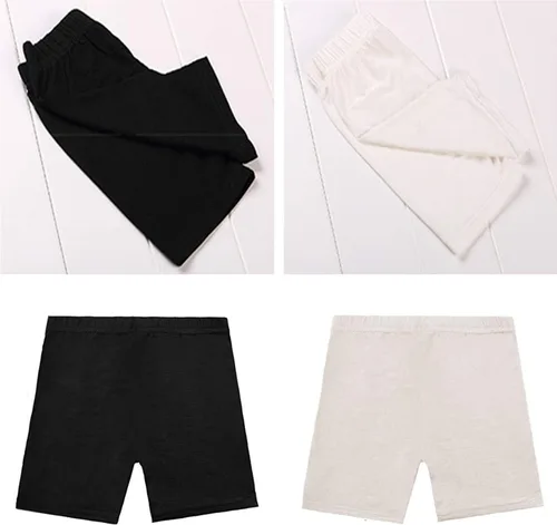 Vista 6 de Pantalones cortos de baile para debajo del vestido, paquete de 6 pantalones cortos de ciclismo para niñas, pantalones cortos negros debajo