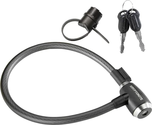 Vista 8 de Kryptonite KryptoFlex - Cable de bloqueo de bicicleta, 2 pies/6 pies de largo, 0.591 in de grosor, cable de acero trenzado resistente, bloqueo