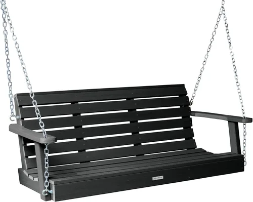 Vista 24 de highwood Weatherly - Columpio para porche, 4 pies, color negro