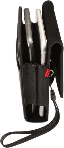 Vista 4 de Funda de cuero vertical para hombre con 2 bolsillos con clip para Samsung Galaxy Note 20/Note20 Ultra/S23 Ultra/S22+/S21