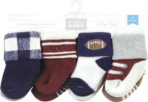 Vista 2 de Hudson Baby - Calcetines de algodón para recién nacidos y Terry para bebé niña