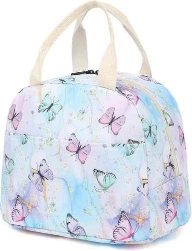 Vista 14 de Lonchera con diseño de aguacate para mujeres y niñas, con aislamiento, reutilizable, para niños, adultos, escuela, trabajo, picnic, viajes