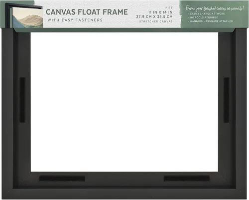 Vista 16 de MCS Marco flotante de lona, 12 x 12, negro, paquete de 1