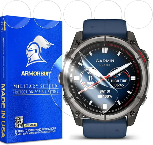 Vista 9 de ArmorSuit MilitaryShield - Protector de pantalla compatible con Fitbit Versa 2 (paquete de 6) de cobertura máxima, película transparente HD