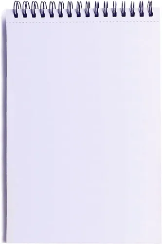 Vista 2 de Twinkle Steno blocs de notas, papel grueso blanco puro, 60 hojas, 6 x 8 pulgadas, (1 paquete, papel en blanco)