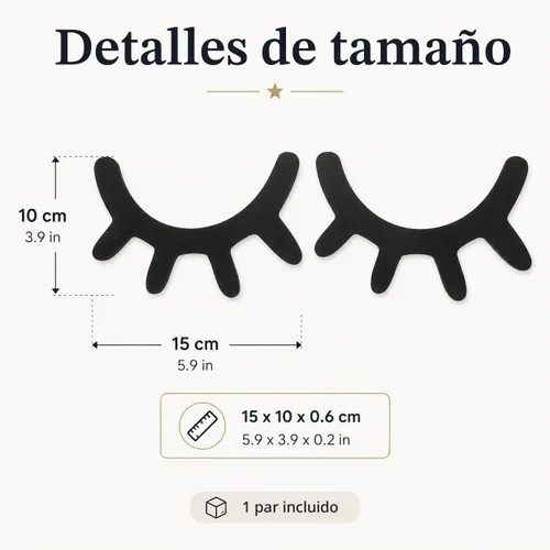 Vista 4 de VOSAREA Decoración de pared de ojos dormilones: calcomanía de pared de pestañas de madera, decoración de guardería, calcomanías 3D de ojos