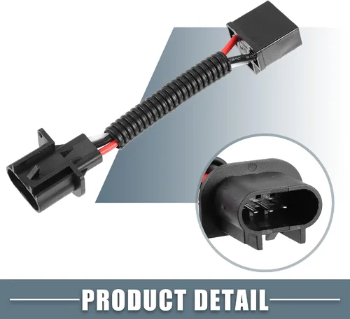 Vista 6 de H13 9008 a H4 9003 - Adaptadores de arnés de cableado de cable de coleta para faros delanteros (juego de 2)