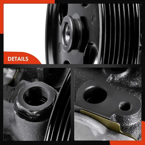 Vista 8 de A-Premium Bomba de dirección asistida, con polea, compatible con Dodge Durango 2000-2003, Dakota 2000-2004, 3.7L 4.7L, repuesto # 52106253AF