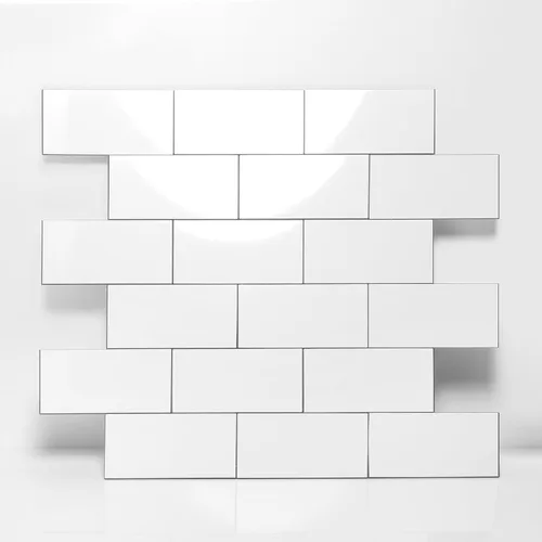 Vista 21 de 1 paquete de azulejo autoadhesivo para salpicadero de 12"x12" de PVC para pared, azulejo autoadhesivo para salpicadero de cocina, azulejo de baño