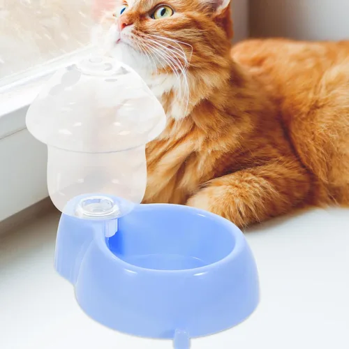 Vista 7 de POPETPOP Comedero automático para mascotas y dispensador de agua, cuenco de alimentación para perros y gatos, comedero por gravedad para mascotas