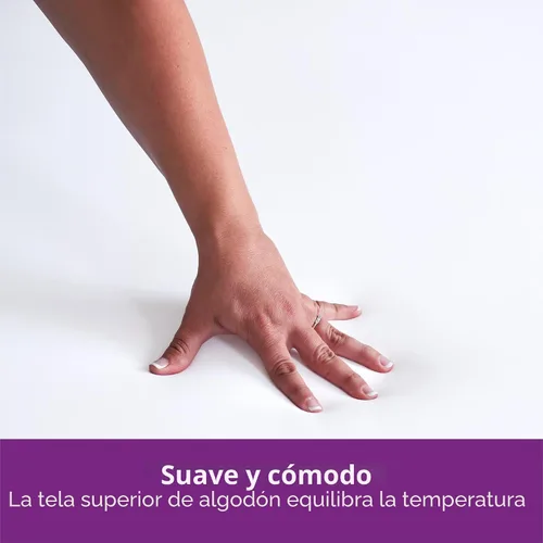 Vista 5 de Protector de colchón Aller-Ease para protección, comodidad y equilibrio de temperatura, Poliéster & Mezcla de poliéster, Blanco, gemelo