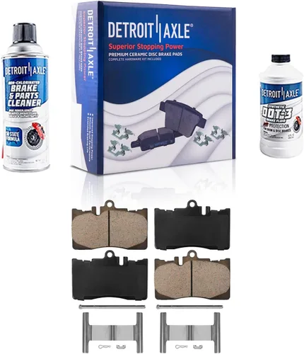 Vista 43 de Detroit Axle - Pastillas de freno de cerámica delanteras Reemplazo de pinza de freno derecha para Dodge Ram 1500 Dakota, Ram 1500 Classic - Juego
