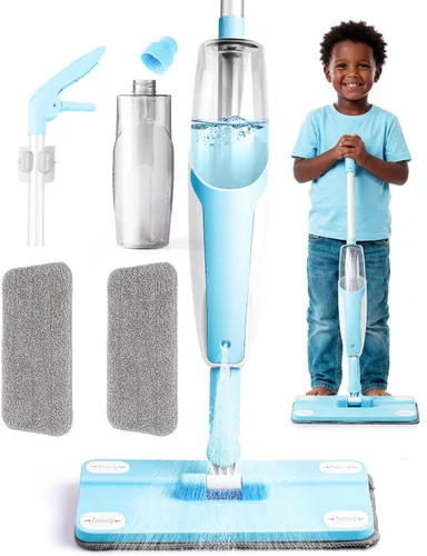 Vista 11 de Juego de juguetes de limpieza para niños, mini trapeador de aerosol rosa, juguetes Montessori, herramienta de limpieza para niños pequeños