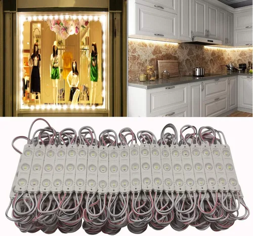 Vista 13 de Módulo LED, 20 piezas, 3 m (9.8 pies) 2835 SMD, 150 lúmenes por módulo LED, IP65, luz decorativa impermeable para inflables navideños, letras