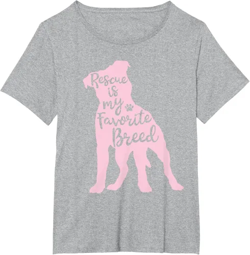 Vista 94 de Pitbull Rescue Is my Favorite Breed Dog Pit Bull Mama - Camiseta, Negro, S