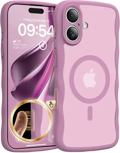 Vista 30 de TAURI Funda para iPhone 16 para mujeres y niñas, con control de cámara, [compatible con Masafe], funda Wave para iPhone 16 de 6.1 pulgadas