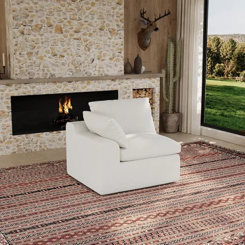 Vista 25 de Maywish Sofá Cloud de 104 pulgadas, sofá modular en forma de L, color gris Gris oscuro
